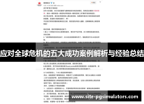 应对全球危机的五大成功案例解析与经验总结