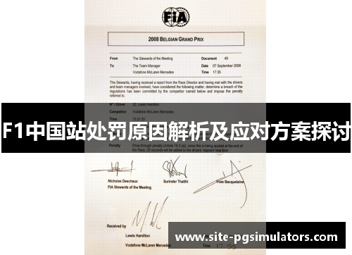 F1中国站处罚原因解析及应对方案探讨