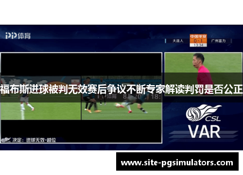 福布斯进球被判无效赛后争议不断专家解读判罚是否公正