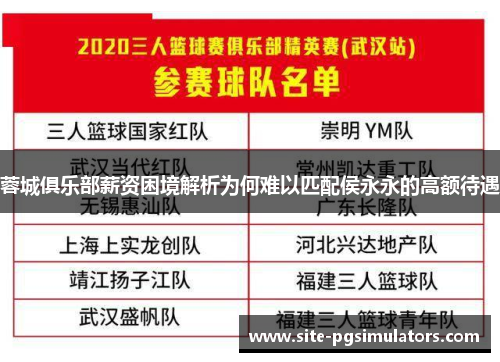 蓉城俱乐部薪资困境解析为何难以匹配侯永永的高额待遇