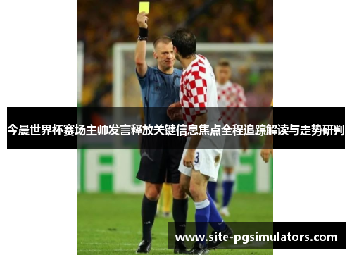 今晨世界杯赛场主帅发言释放关键信息焦点全程追踪解读与走势研判